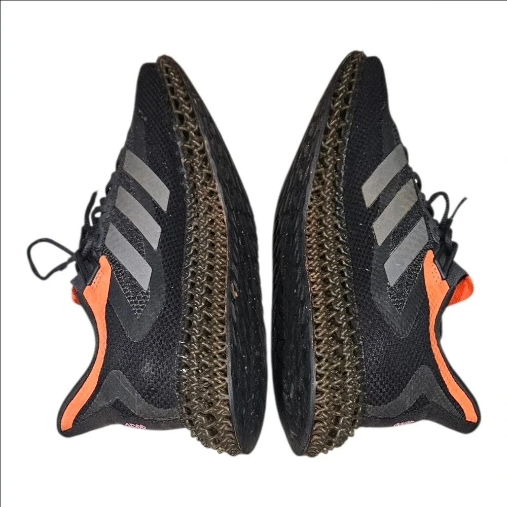 Adidas 4DFWD 2 Mens Running Shoes Size 11 Black Solar Orange GZ6943